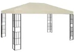 vidaXL Pavillon 3&times;4 m Creme