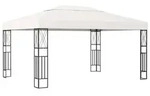 vidaXL Pavillon 3&times;4 m Creme Stoff