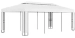 vidaXL Pavillon mit Doppeldach 3 x 6 m Wei&szlig;