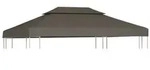 vidaXL Pavillon-Dachplane mit Kaminabzug 310 g/m2 4x3 m Taupe