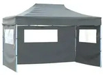 vidaXL Faltzelt mit 3 W&auml;nden 431x291x315 cm Anthrazit