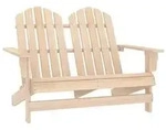 vidaXL Adirondack-Gartenbank 2-Sitzer Massivholz Tanne