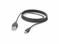 Hama Ladekabel USB-A Micro-USB 3 m Schwarz Digital/Daten 3 m