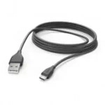 Hama USB-Ladekabel USB 2.0 USB-A Stecker, USB-Micro-B Stecker 3.00m Schwarz 00201588