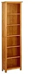vidaXL B&uuml;cherregal 6 F&auml;cher 52x22x180 cm Massivholz Eiche