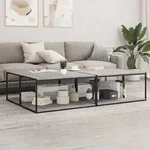 vidaXL B&uuml;cherregal-Bretter 8 Stk. Betongrau 80x50x1,5 cm Holzwerkstoff