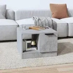 vidaXL Couchtisch Betongrau 50x50x36 cm Holzwerkstoff