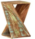 vidaXL Beistelltisch 35x35x55 cm Altholz Massiv
