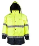 "Warn Parka - Gr&ouml;&szlig;e S - gelb/marine - EN ISO 20471/343 Kl. 3 - 100 % PES -