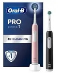 Oral-B Pro Series 1 Elektrische Zahnb&uuml;rste Doppelpack pink/schwarz