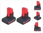 Milwaukee Akku Set 2x M12 HB5 High Output 12 V 5,0 Ah / 5000 mAh Li-Ion Akku ( 2x