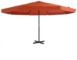 vidaXL Sonnenschirm Aluminium-Mast 500 cm Terrakotta-Rot