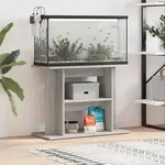 vidaXL Aquariumst&auml;nder Grau Sonoma 80x35x60 cm Holzwerkstoff