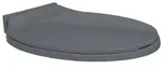 vidaXL Toilettensitz mit Absenkautomatik Grau Oval