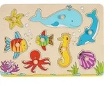 Goki 57953 - Steckpuzzle Unterwasserwelt