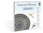 URSUS ErwachsenenBastelsets Diamond Painting Diamanten Mandala, blau/wei&szlig;/gelb...