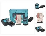 Makita DBO 180 RF1J Akku Exzenterschleifer 18 V 125 mm + 1x Akku 3,0 Ah + Ladeger&auml;t