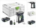 Festool C 18-Basic Akku Bohrschrauber 18 V 45 Nm Brushless + 1x Akku 3,0 Ah +