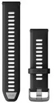 Garmin Schnellwechsel-Silikon-Armband 22 mm Schwarz/Hellgrau
