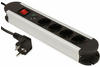 McPower 4-fach Steckdosenleiste mit Schalter und Überspannungsschutz, 1,4m ... 21280
