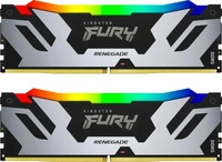 Kingston KF564C32RSAK2-96, 96GB Kingston FURY Renegade RGB schwarz/silber DDR5-6400