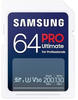 Samsung MB-SY64S/WW, 64GB Samsung SD PRO Ultimate SD-Speicherkarte UHS-I U3...