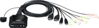 ATEN CS22H, ATEN Technology CS22H KVM-Switch 2-fach, HDMI 4K, USB, Audio, integrierte