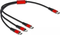 Delock 86710, 0.30m Delock USB Ladekabel 3 in 1 Type-C&Ouml; zu Lightning&Ouml; / Micro...