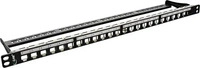 InLine 76824C, InLine Patchfeld Cat.6A 24-fach, Keystone Snap-In Leerblech,...