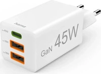 Hama 00201995, 45 Watt hama GaN-Ladeadapter wei&szlig; (00201995)