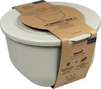 koziol 7870700, koziol Frischhaltedosen Connect 9,3 cm hoch beige 1,0 l, 1 St.