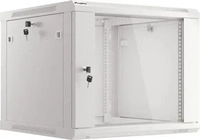Lanberg WF01-6609-10S, Lanberg Rack Wandschrank 19" 9U/600X600 Metallt&uuml;r grau