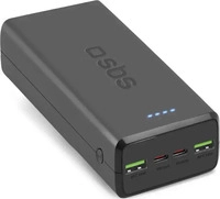 sbs TTBB30000PD20K, SBS mobile Powerbank 30.000mAh 2xUSB-C 20W/2xUSB 18W schwarz
