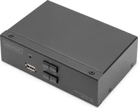 Digitus DS-12851, Digitus KVM Switch, 4K60HZ, 2x1 DP in, 1x DP USB out