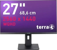 Terra 3030223, 27" (68,58cm) Terra 2772W PV schwarz 2560x1440 1x DisplayPort...