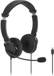 Kensington K97464WW, Kensington Headset Classic EQ USB-C mit Micro & Vol Ctrl