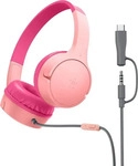 Belkin AUD010HQPK, BELKIN SOUNDFORM MINI WIRED ON-EAR HEADPHONES - USB-C 3.5MM PINK