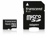 Transcend TS16GUSDHC10, 16 GB Transcend Standard microSDHC Class 10 Retail inkl.