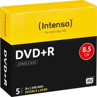 Intenso 4311225, Intenso DVD+R DL 8.5 GB 5er Jewelcase (4311225)