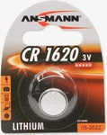 ANSMANN 5020072, ANSMANN CR1620 Lithium Knopfzellen Batterie 3.0 V 1er Pack