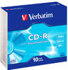 Verbatim 43415, Verbatim CD-R 700 MB 10er Slimcase (43415), Art# 7724852