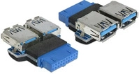 Delock 65324, Delock USB3.0 auf 2x USB A Adapter (65324)