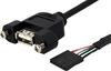 Startech USBPNLAFHD3, Startech Panel Mount USB Kabel /Header, Art# 8677018