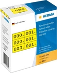 Herma 4801, Herma 4801 gelb/schwarz selbstklebend 3fach Nummernetiketten 1x2.2 cm