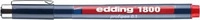 Edding 1800-01-002, edding 1800 profipen Fineliner rot 0,25 mm, 1 St.