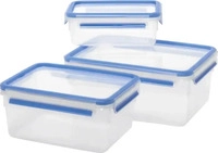 Emsa 508567, emsa Frischhaltedose CLIP & CLOSE, 3er Set, 1,0/2,3/3,7 L