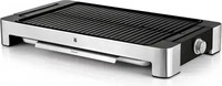 WMF 0415330011, WMF Elektro-Tischgrill Lono gerippt, silver-black
