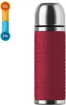 Emsa 515715, emsa Isolierflasche SENATOR, 1,0 Liter, Manschette rot