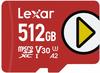 Lexar LMSPLAY512G-BNNNG, 512GB Lexar PLAY microSDXC UHS-I Card - MicroSDXC -...