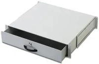 Digitus DN-19 KEY-2U, Digitus Schublade f&uuml;r Netzwerkschr&auml;nke 2HE grau